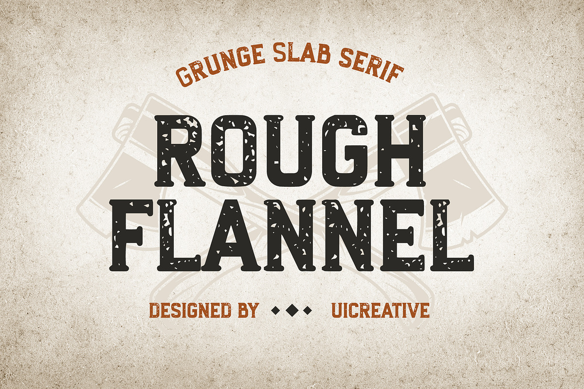 Rough Flannel Slab Serif Font, a Slab Serif Font by UICreative (Photo 1 of 11)