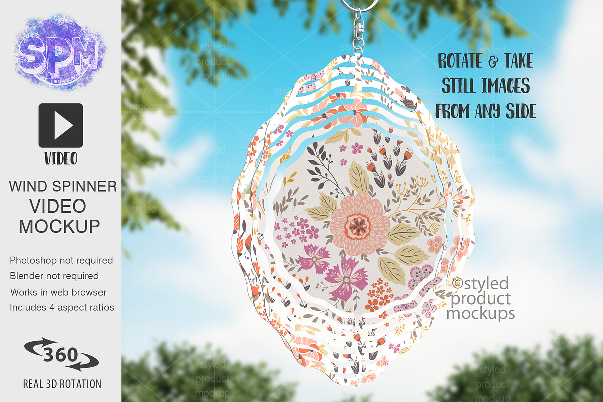 Wind Spinner Video Mockup, a Household Mockup by StyledProductMockups (Photo 6 of 7)