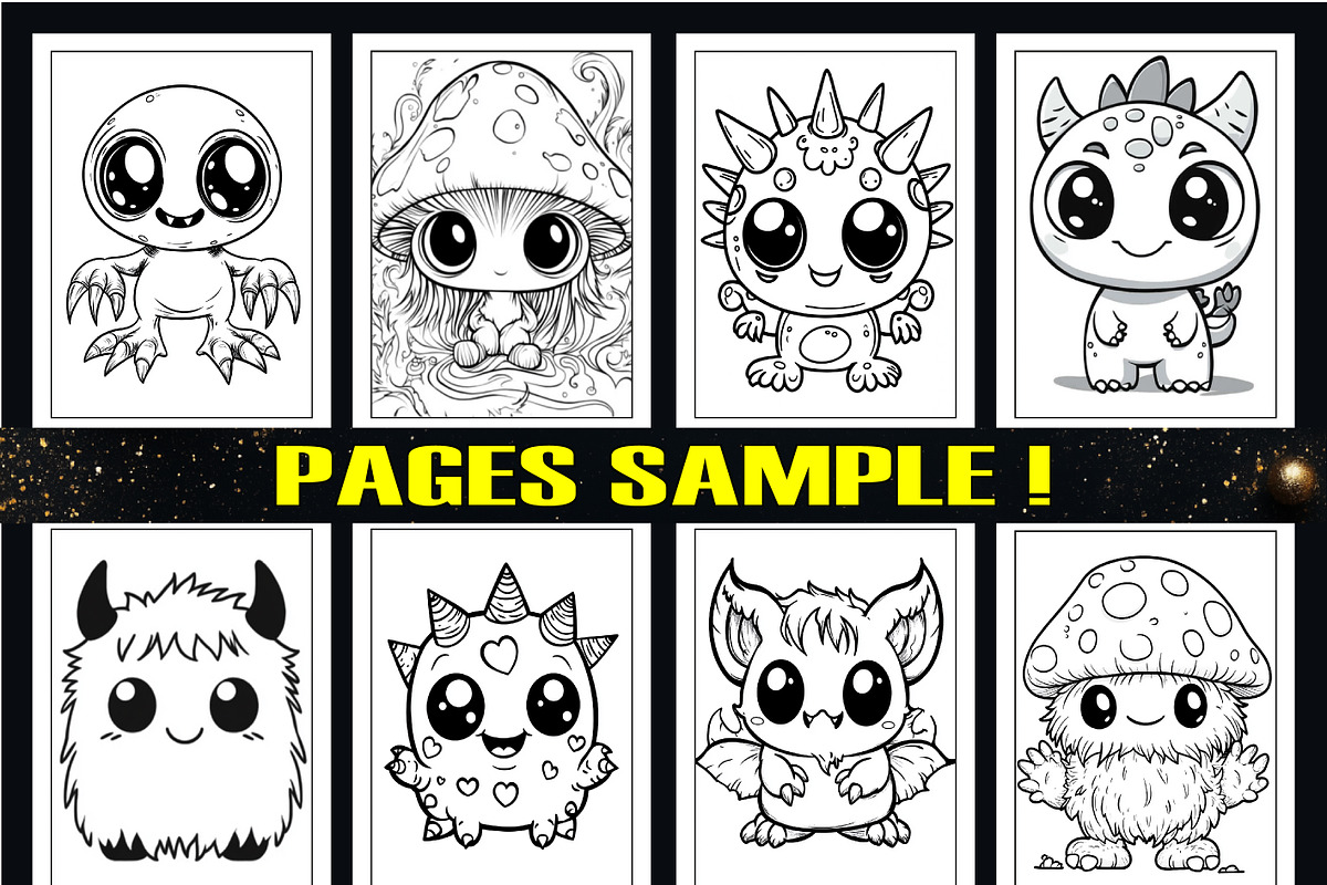 Creepy Kawii Monster Coloring Book, an Animal Illustration by Design Home (Photo 3 of 4)