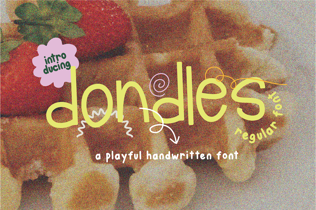 Dondles - Playful Font, a Handwritten Font by Berdansabersama (Photo 1 of 10)