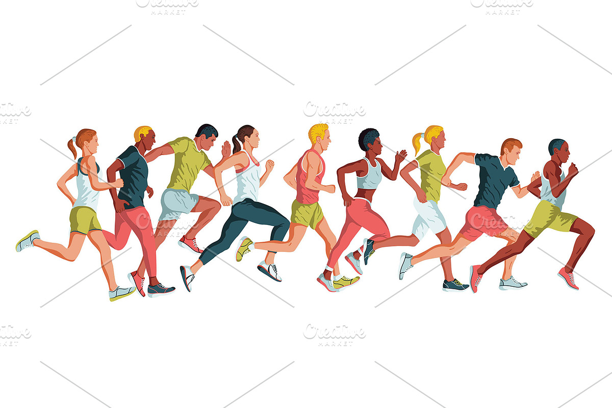 Sports vector illustrations set, a Person Illustration by LisaKolbasa (Photo 19 of 19)