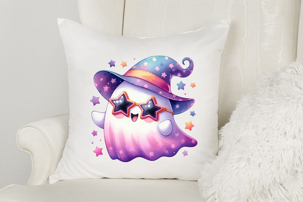 Halloween Cute Ghost Collection, an Illustration by designcity5 (Photo 5 of 5)