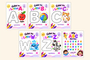 ABC Coloring & Learning Book, a Stationery Template by Shumaya (Thumbnail 3 of 4)