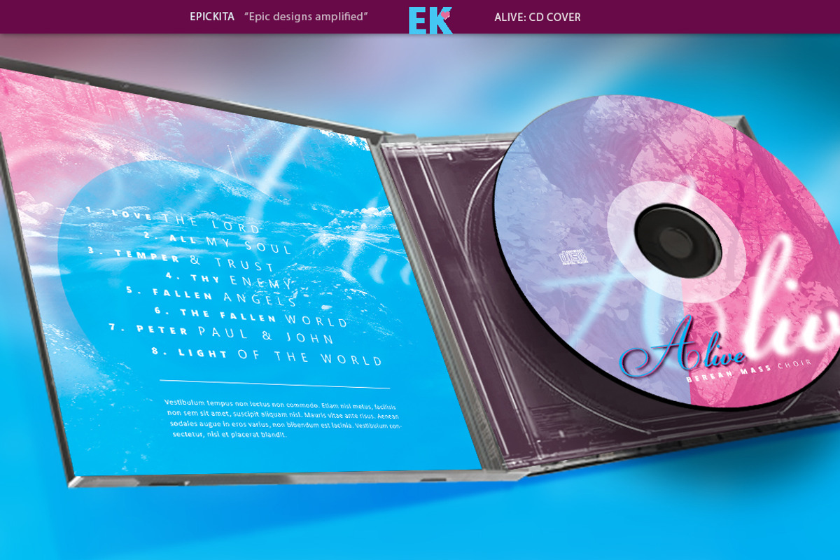 Alive: CD Cover Artwork, a Templates & Theme by Epickita (Photo 2 of 2)
