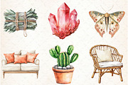Boho Lifestyle Clipart, an Illustration by Libby Wishes (Thumbnail 3 of 6)