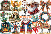 Watercolor Southwestern Christmas, an Illustration by Canvas Craft (Thumbnail 1 of 8)