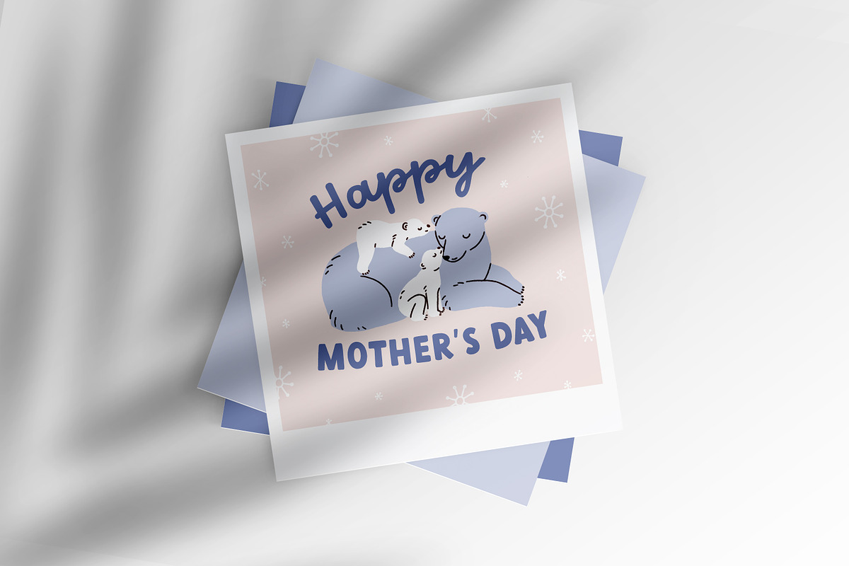 Happy Mothers day cards with animals, a Background Graphic by Good Studio (Photo 9 of 10)