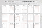 Printable Fitness Planner & Journal, a Stationery Template by BRANDcontent (Thumbnail 2 of 6)