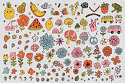 Goovy Banana. Fruit Retro Patterns, a Pattern Graphic by MeadowFox (Thumbnail 3 of 8)