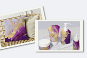 Purple & Gold Acrylic Textures, a Texture Graphic by Suna Kosem (Thumbnail 5 of 10)