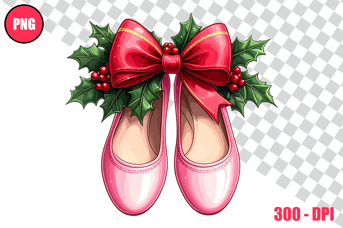 Christmas Ballet Slippers Cliparts, a Person Illustration by taramija (Photo 11 of 26)