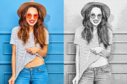Retro Sketch Photoshop Action, an Action Add-On by DesignCave (Thumbnail 3 of 5)