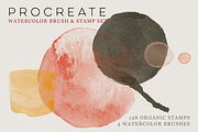 Procreate Watercolor Brush & Stamps, a Brush Add-On by CC CREATIVE CO (Thumbnail 6 of 21)