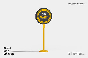 Street Sign Mockup, an Advertising Mockup by Unerispace