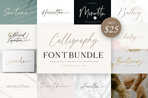 Calligraphy Font Bundle