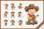 Cute Cowboy Kid Cartoon Character, a Person Illustration by Gohsantosa (Thumbnail 4 of 4)