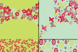 Spring Flowers Digital Paper