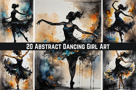 20 Abstract Dancing Girl