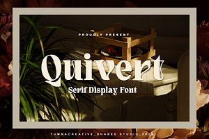 Quivert - Serif Display Font, a Serif Font by Dhabee