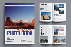 PhotoBook Magazine Template, a Magazine Template by MightyDesign