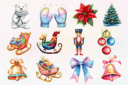 Glitter Christmas Sublimation Clipar, an Illustration by Dream Creation (Thumbnail 3 of 4)