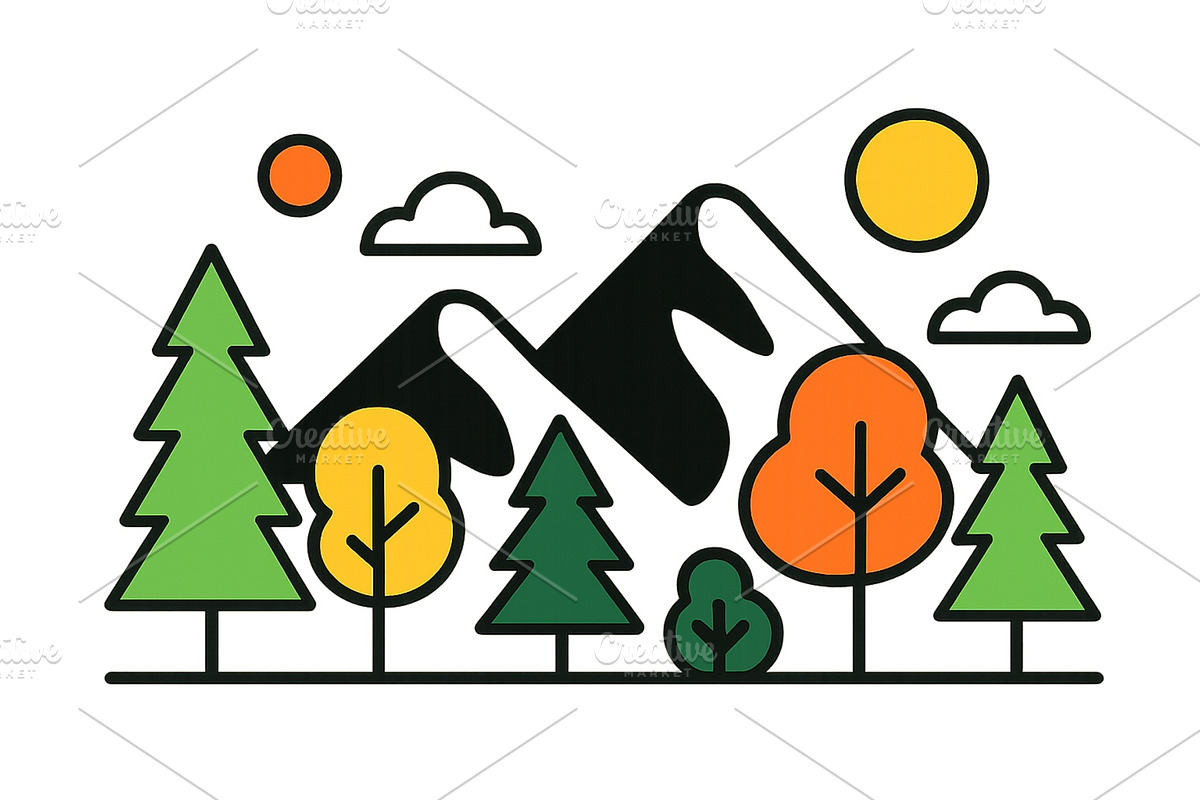 Vibrant vector illustration of a, an Illustration by ZinetroN