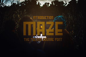 Maze The Techno Square Font