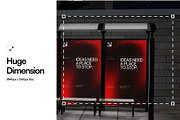 Bus Stop Billboard Mockup, an Advertising Mockup by SLAB! Design (Thumbnail 2 of 7)