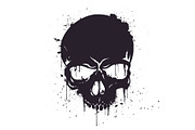 Hand Drawn Black Skull, a Person Illustration by Black White Mouse Design (Thumbnail 1 of 3)