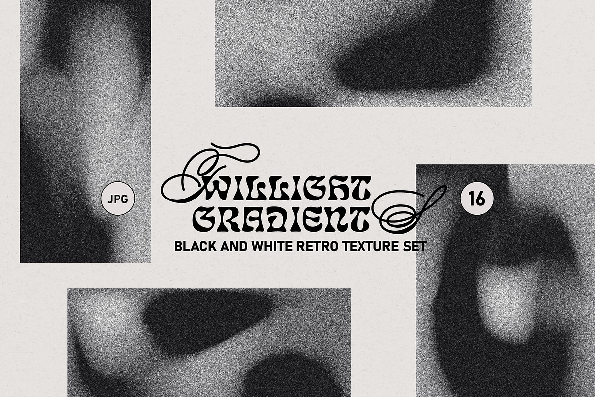 Dark Retro Twilight Gradient Set, a Texture Graphic by angelainthefields (Photo 1 of 6)