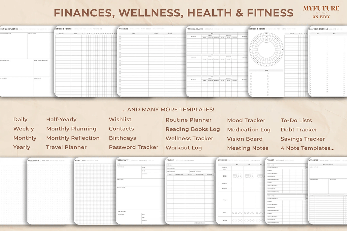 Digital Planner - GoodNotes - 2023 preview 6