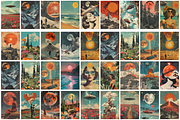 Retro Surreal Collage Posters, a Background Graphic by Amiraliya (Thumbnail 9 of 9)