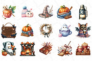 Cozy Halloween Sublimation Clipart, an Illustration by DreamPrint404 (Thumbnail 3 of 4)