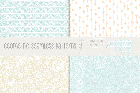 Geometric Seamless Patterns preview 3