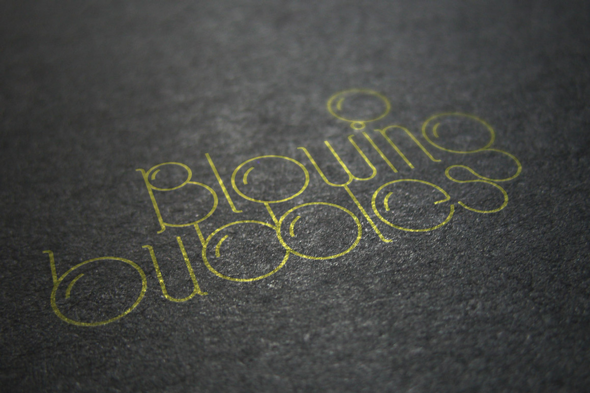Bubble Typeface preview 2