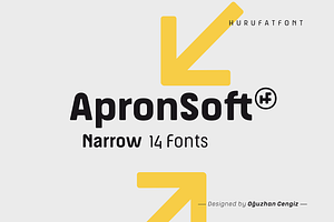 Apron Soft Narrow, a Sans Serif Font by Hurufatfont