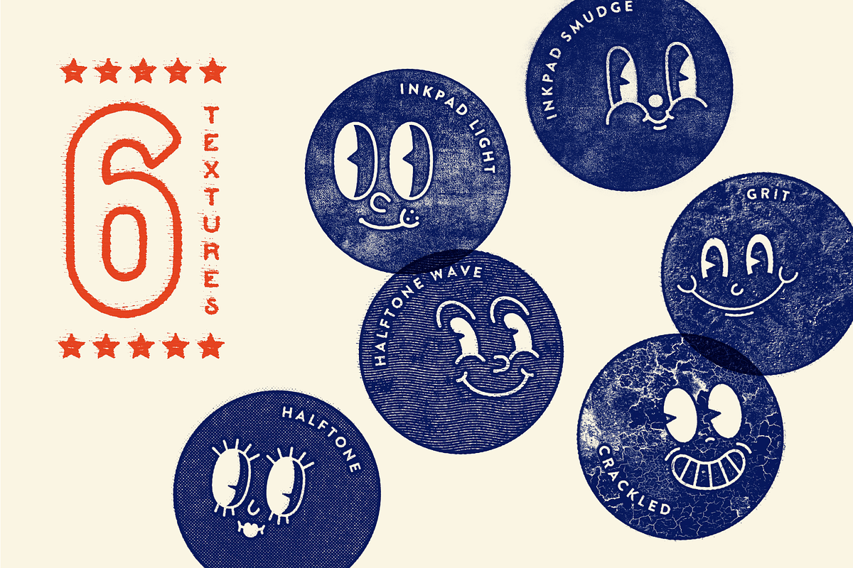 Vintage Stamp Texture Effects, a Layer Style Add-On by mockstar (Photo 4 of 9)