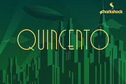 Quincento, a Sans Serif Font by Sharkshock (Thumbnail 1 of 6)
