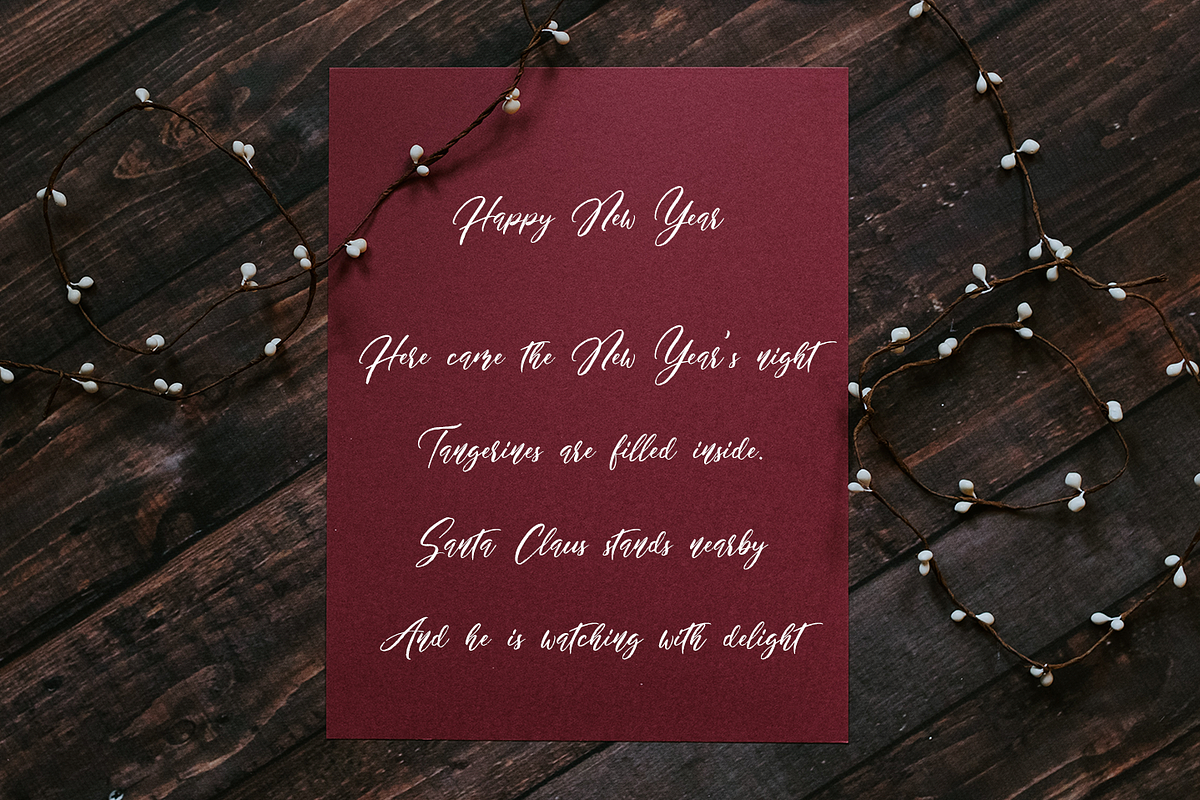 Christmas Miracle Brush Script preview 5