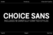 Choice Sans, a Sans Serif Font by Typehill (Thumbnail 1 of 12)
