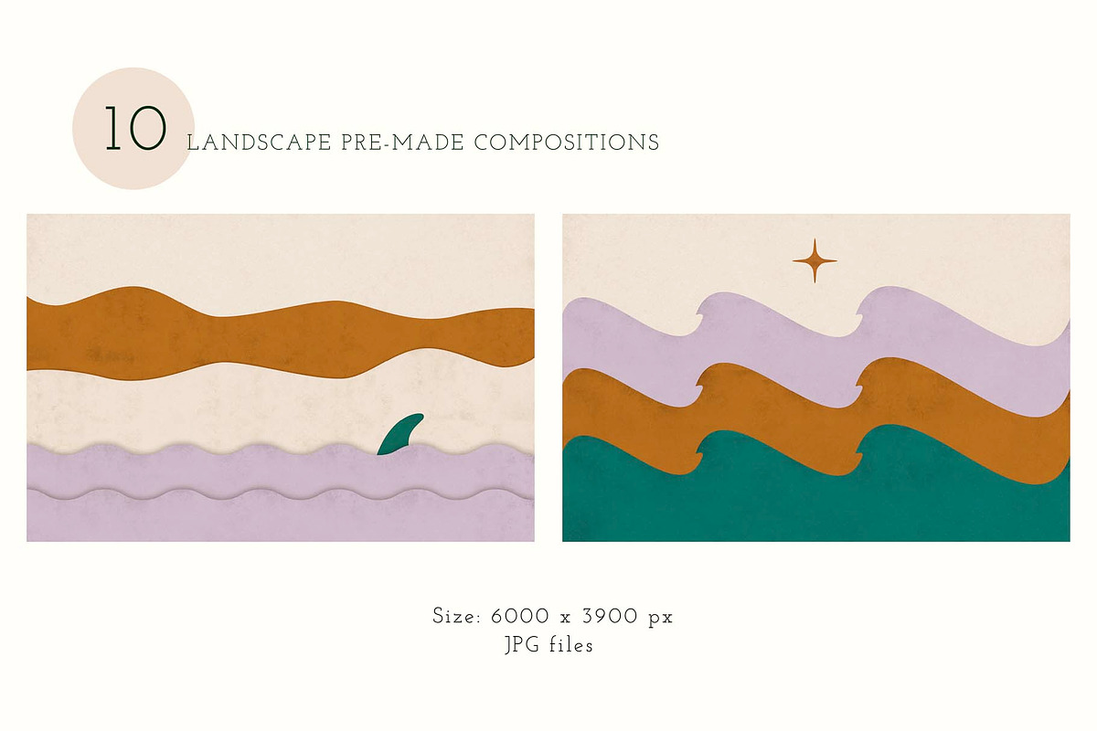 Pre-Made Shapes & Compositions, an Illustration by All This Concept (Photo 3 of 16)