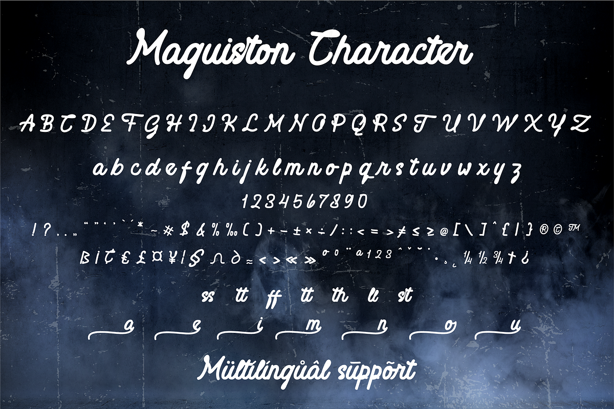 Maguiston  a Monoline Script Font, a Script Font by Javatype Studio (Photo 9 of 10)