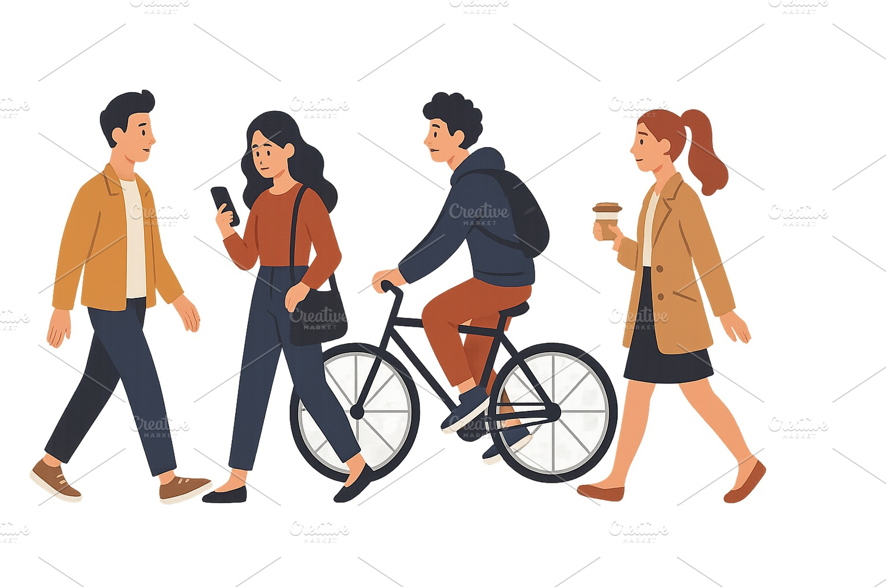 Young people socializing on a city, a Person Photo by ZinetroN