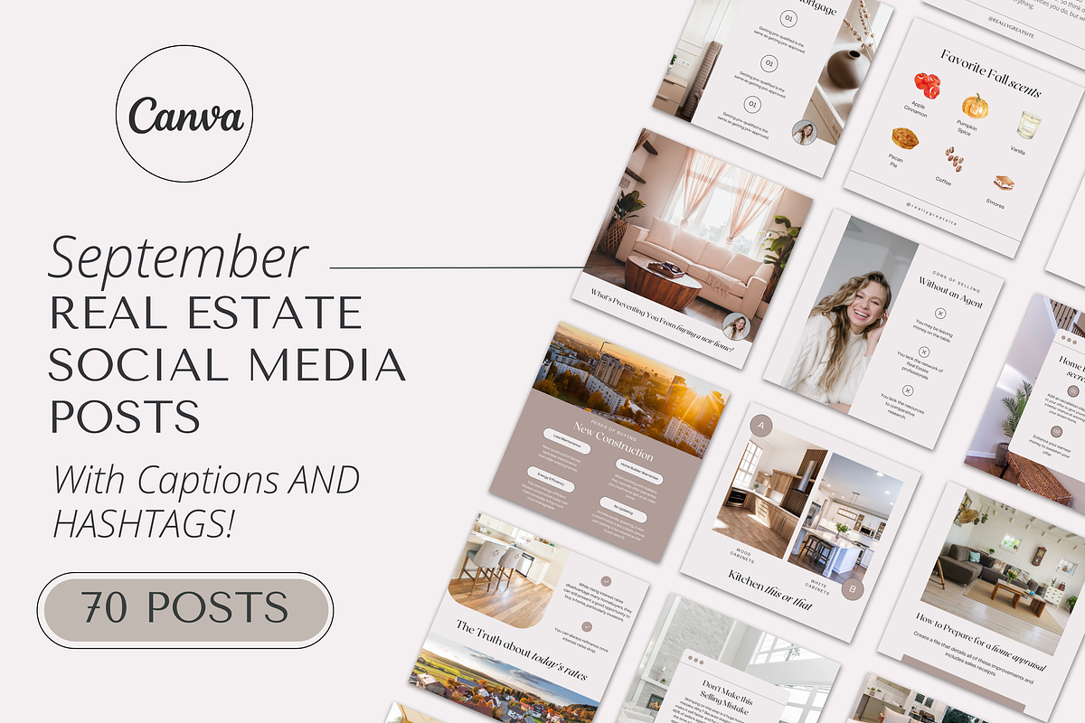 September Real Estate Social Media, a Social Media Template by Marketing Templates Co. (Photo 1 of 9)
