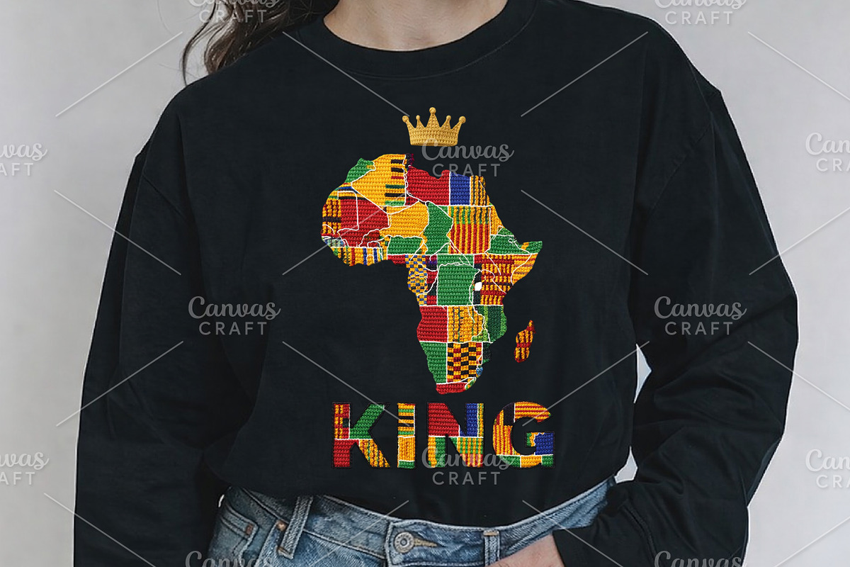 African King Map Black History PNG, an Illustration by Canvas Craft (Photo 3 of 6)