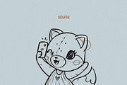 Procreate Whimsical Poses Pack Vol 2, a Brush Add-On by Brzozowska (Thumbnail 4 of 5)