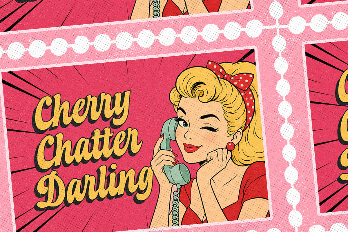 Duckin – Funky Retro Script, a Script Font by Four Lines Std. (Photo 3 of 10)