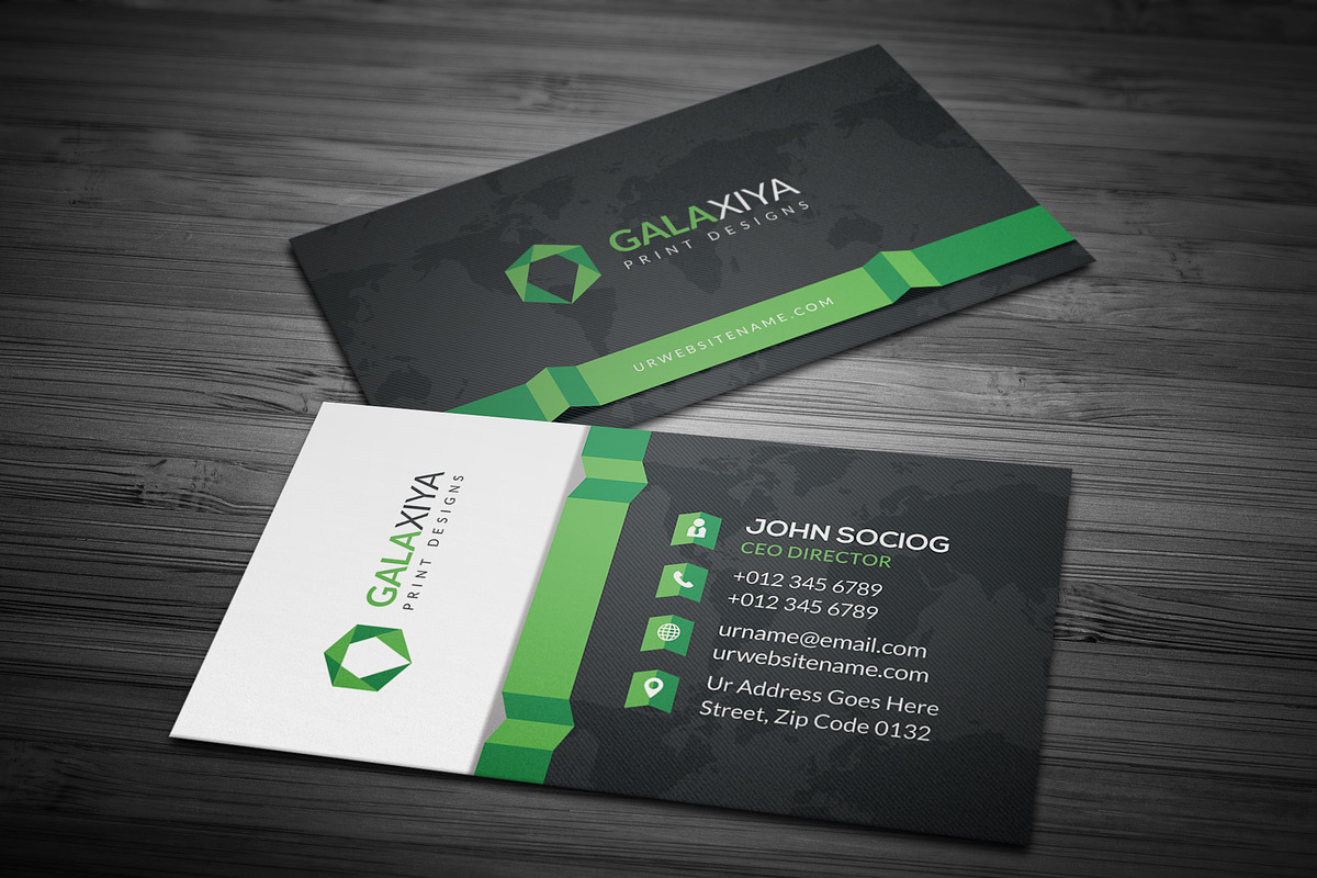 Modern Creative Business Cards, a Business Card Template by Galaxiya (Photo 5 of 8)