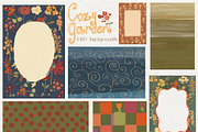 Fall Floral Backgrounds & Overlays, a Decorative Illustration by whiteheartdesign (Thumbnail 17 of 19)
