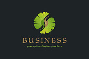 Ginkgo Yin Yang Custom Logo, a Branding & Logo Template by ARTE MIGUEL (Thumbnail 2 of 3)